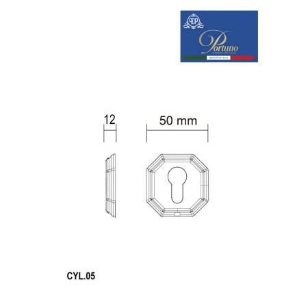 Накладка под цилиндр PDP CYL.05 матовый никель CYL.05.14